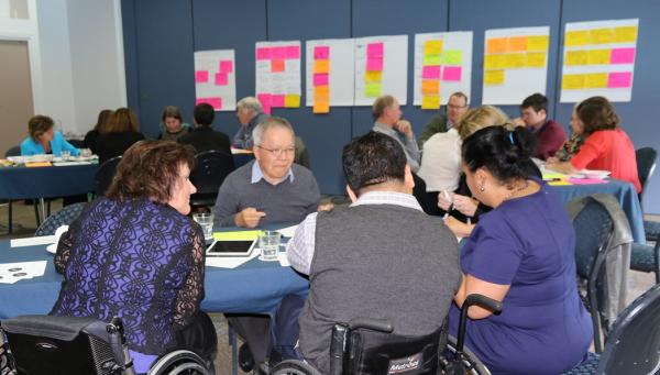 Participants at the workshop discuss the challenges ahead.